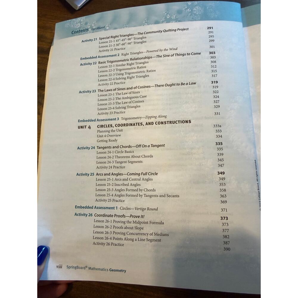 Springboard Geometry Teacher Edition Math Book - Picture 8 of 13